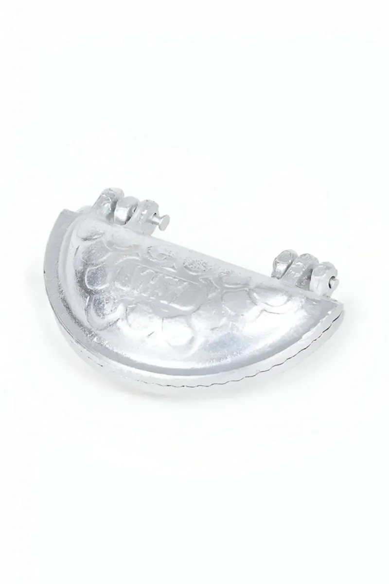 Aluminium Modak Mould, Silver - 10 Cm