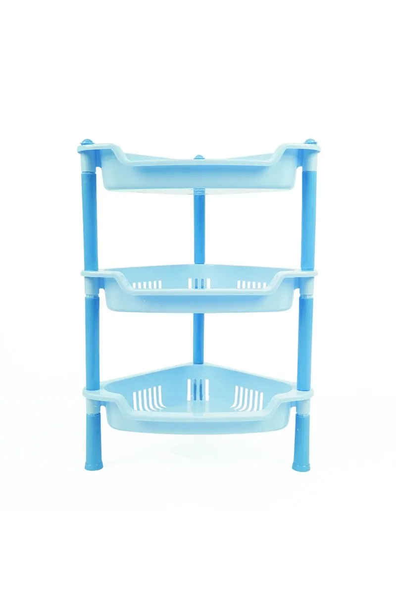 Joyful Plastic Triangle 3 Layer Storage Rack - 49 Cm