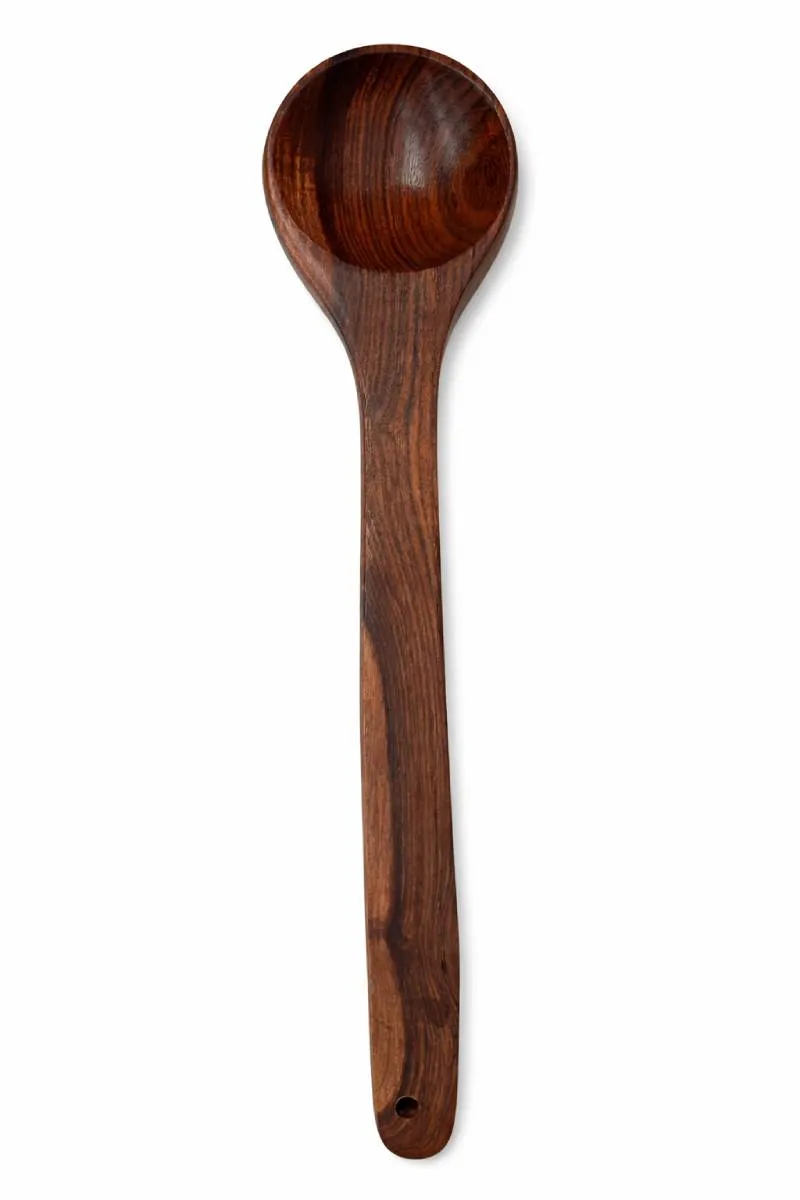 Pure Sheesham Wood Soup Ladle - 30 Cm