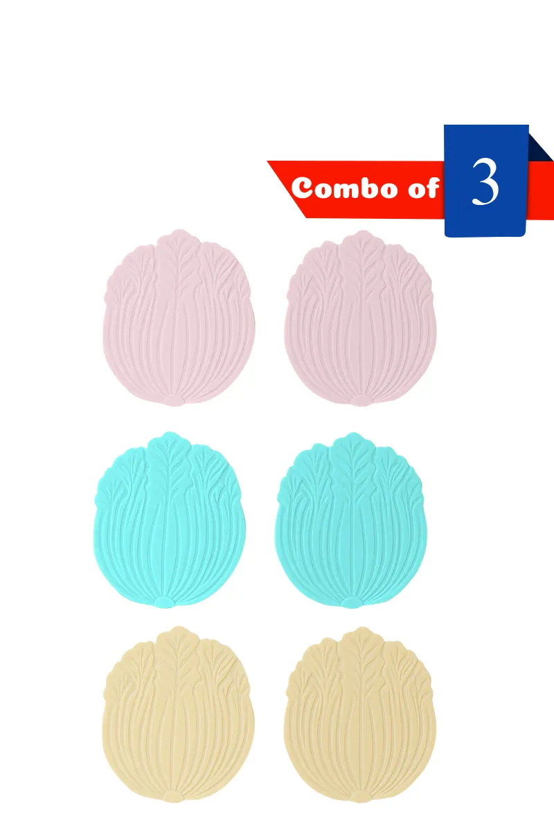 Silicone Leaf Coaster Set - Combo of 3