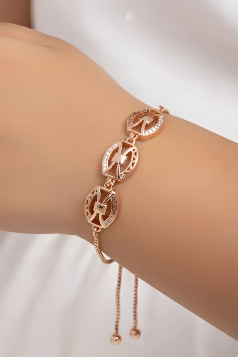 Gold Oval Charm Bracelet for Little Girls JWBR000049GOL