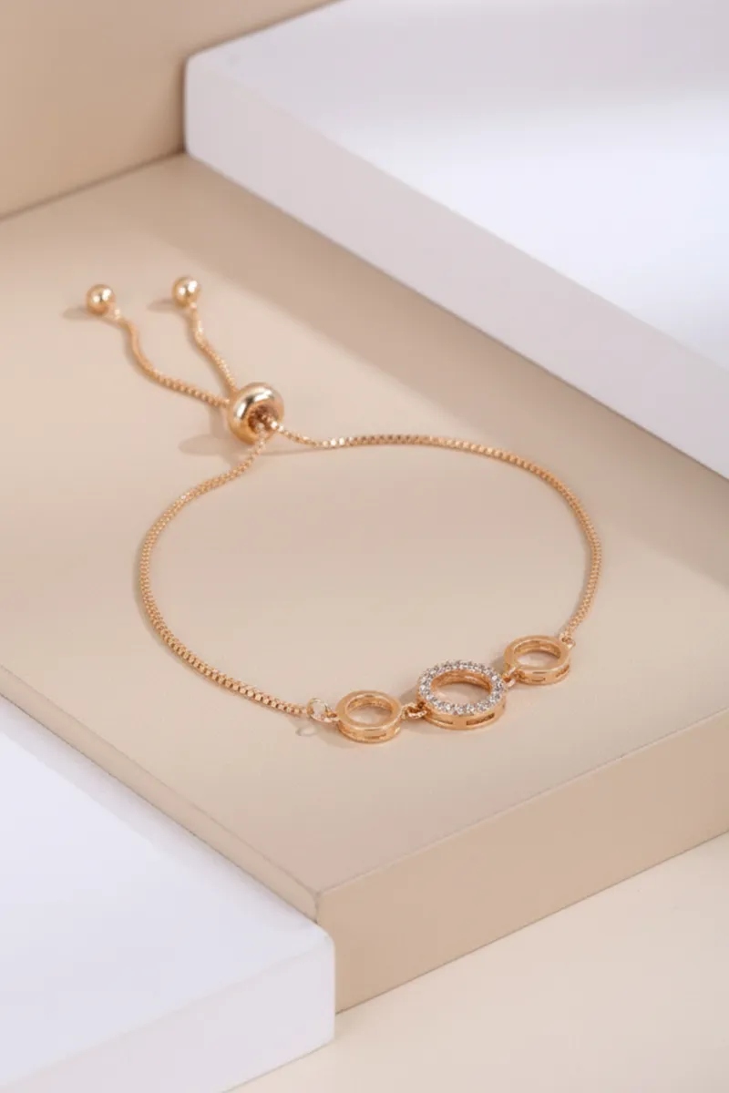 Circle Charms Adjustable Bracelet for Kids