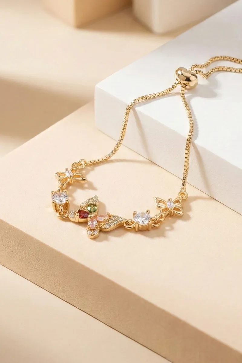 Butterfly Charms Adjustable Bracelet for Kids