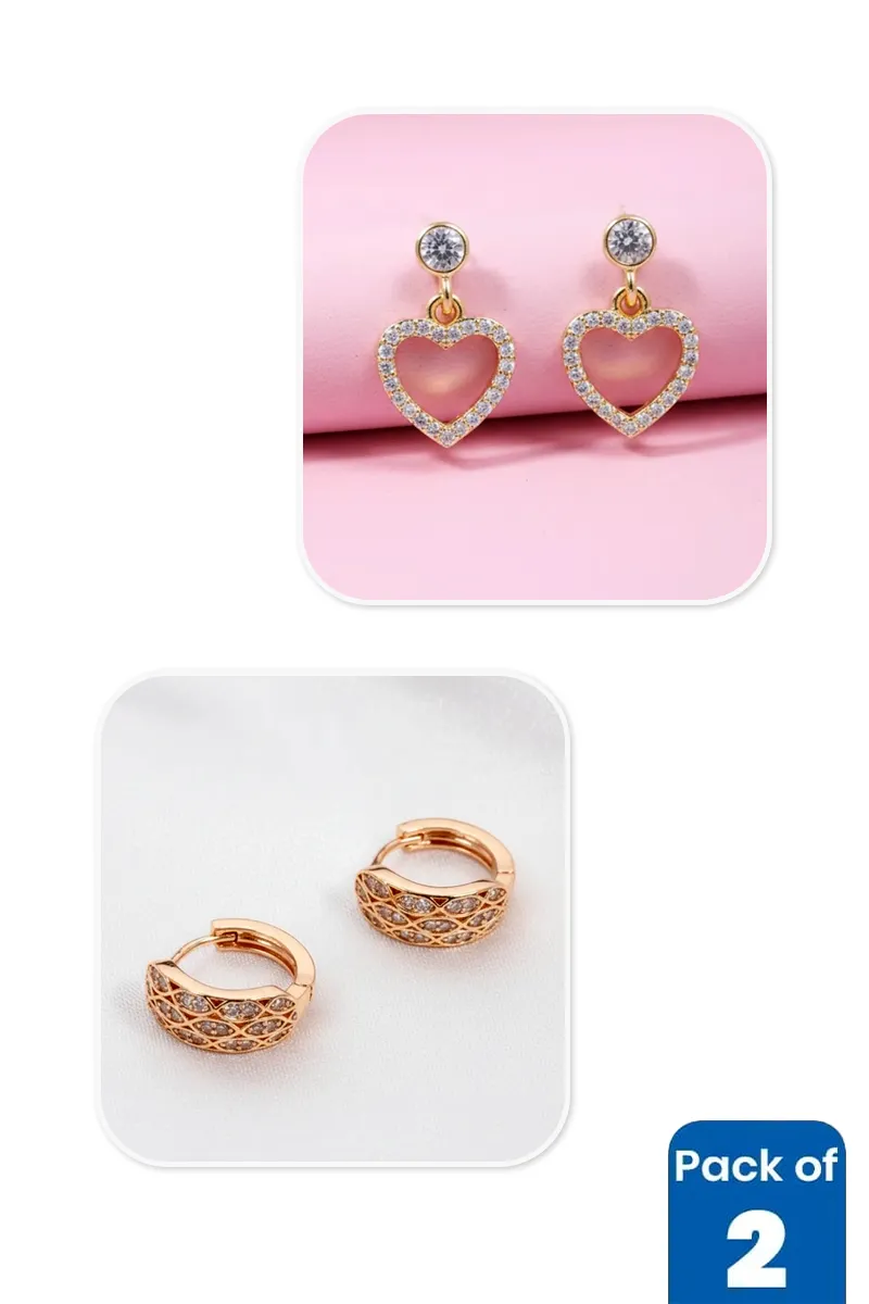 Earrings Combo JWCOMBO0195GOL