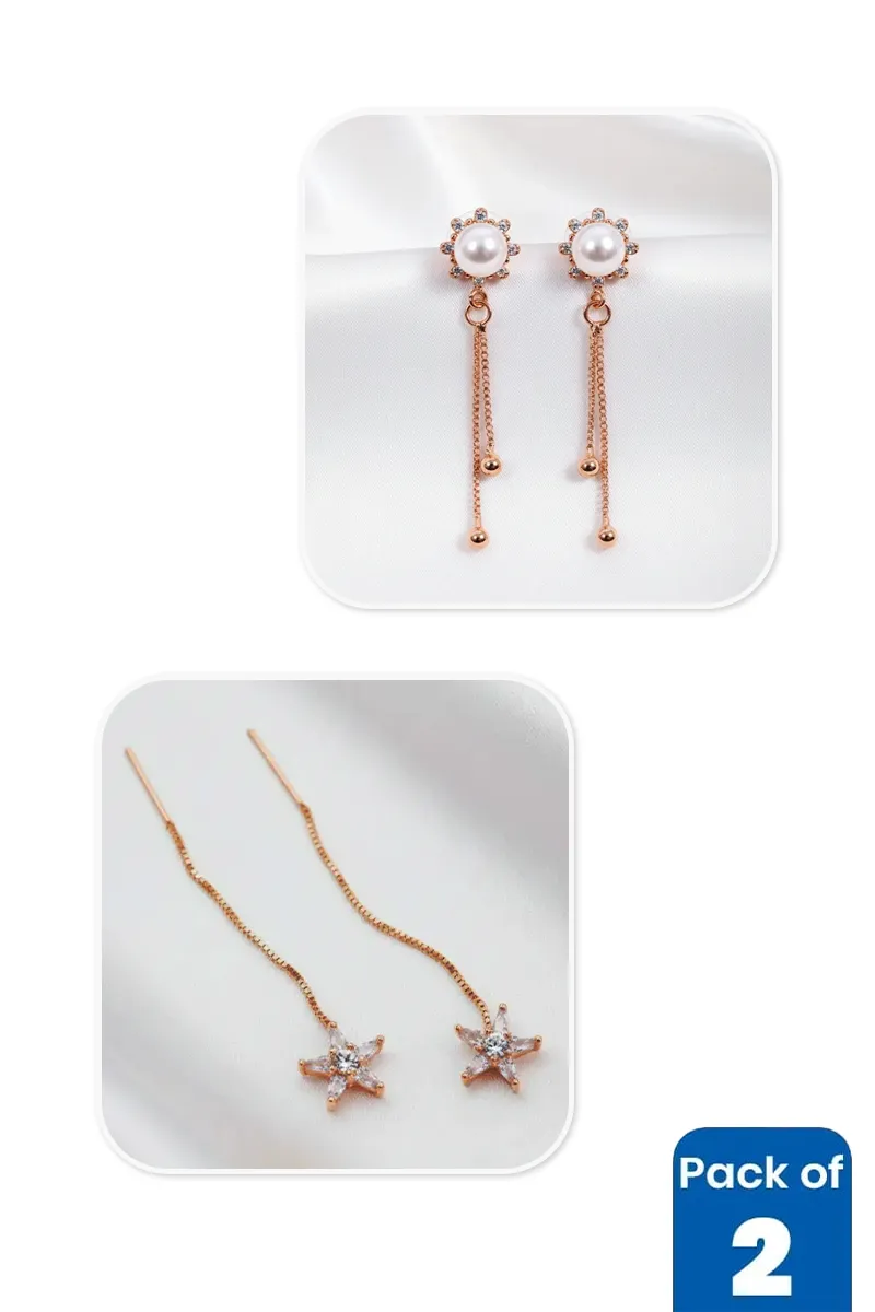 Earrings Combo JWCOMBO0198GOL
