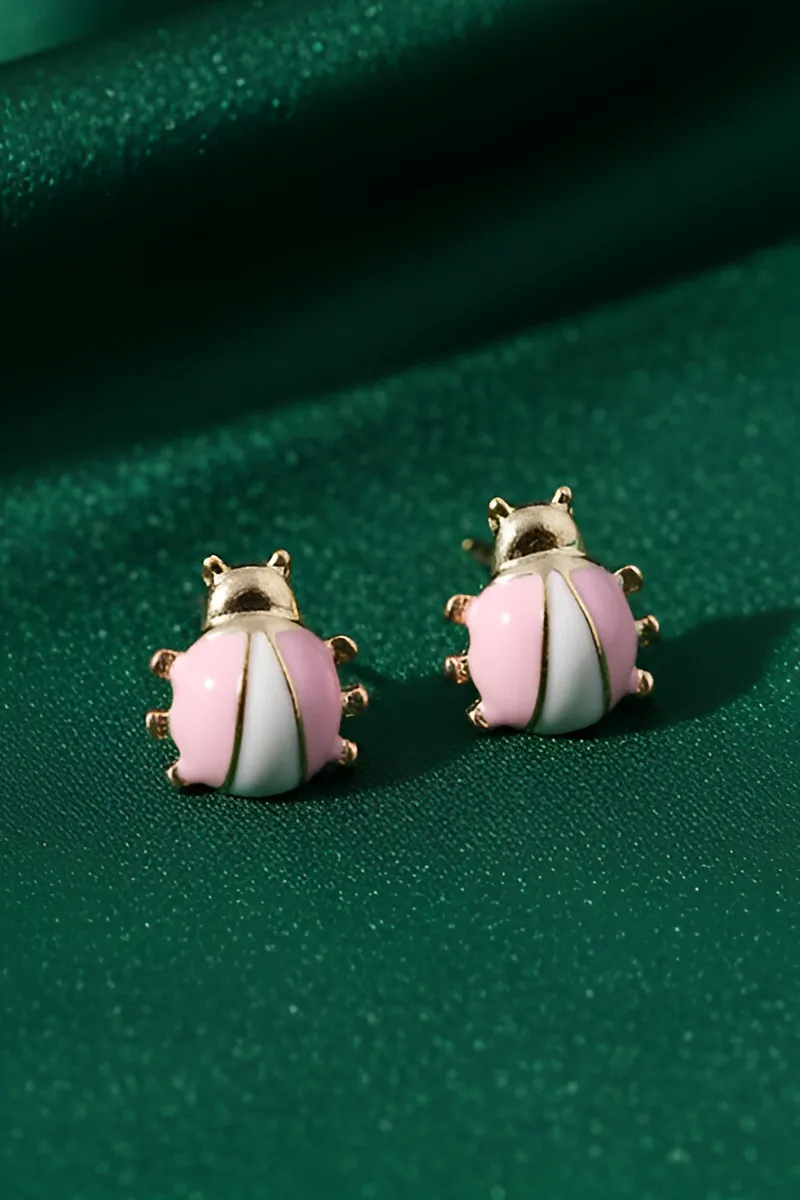 Beetle Shape Stud Earrings for Girls