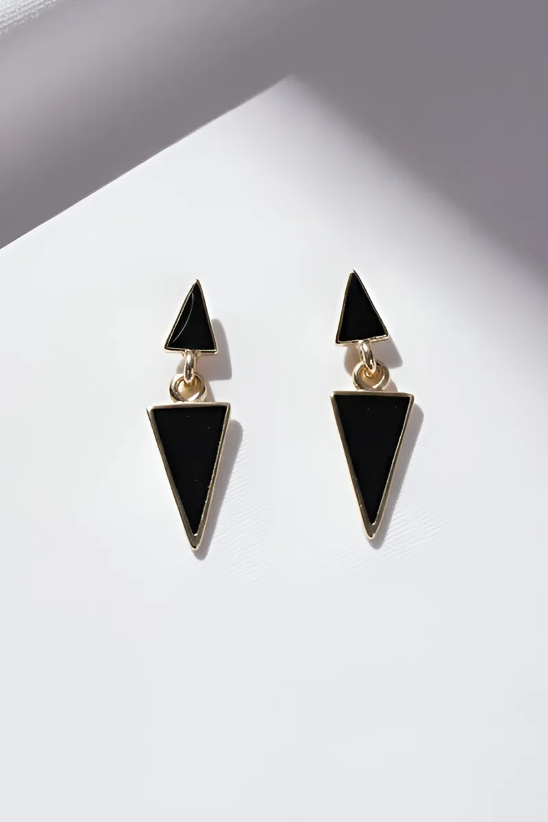 Geometric Triangle Drop Earrings for Girls JWE0000019BLA