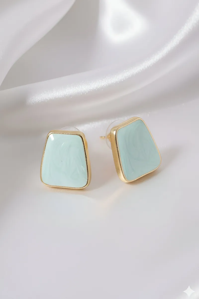 Square Shape Drop Earrings for Girls JWE0000026GRE