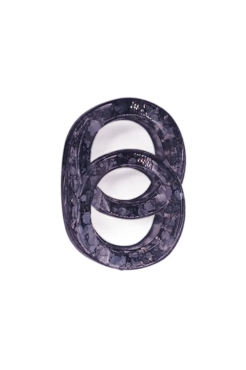 Double Loop Hair Claw Clip for Girls & Women - Small JWH000008BLA