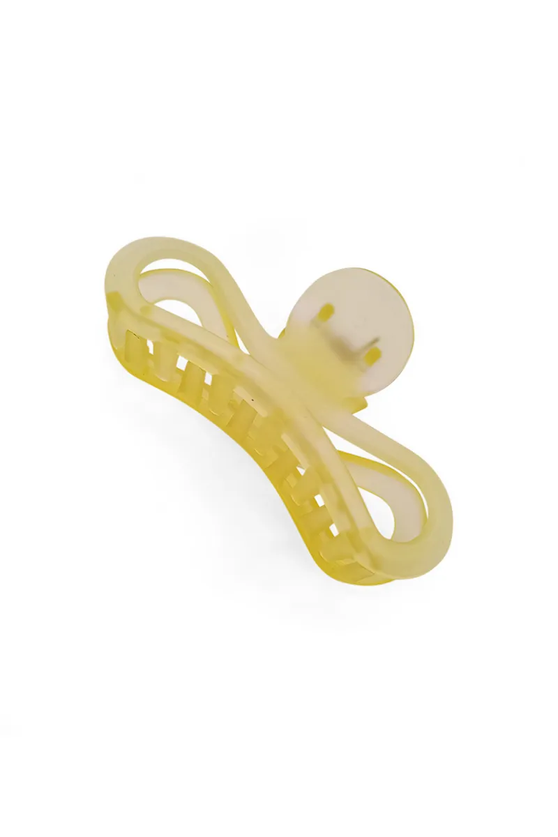 Infinity-Shape Claw Clip for Girls & Women - Large JWH000014YEL