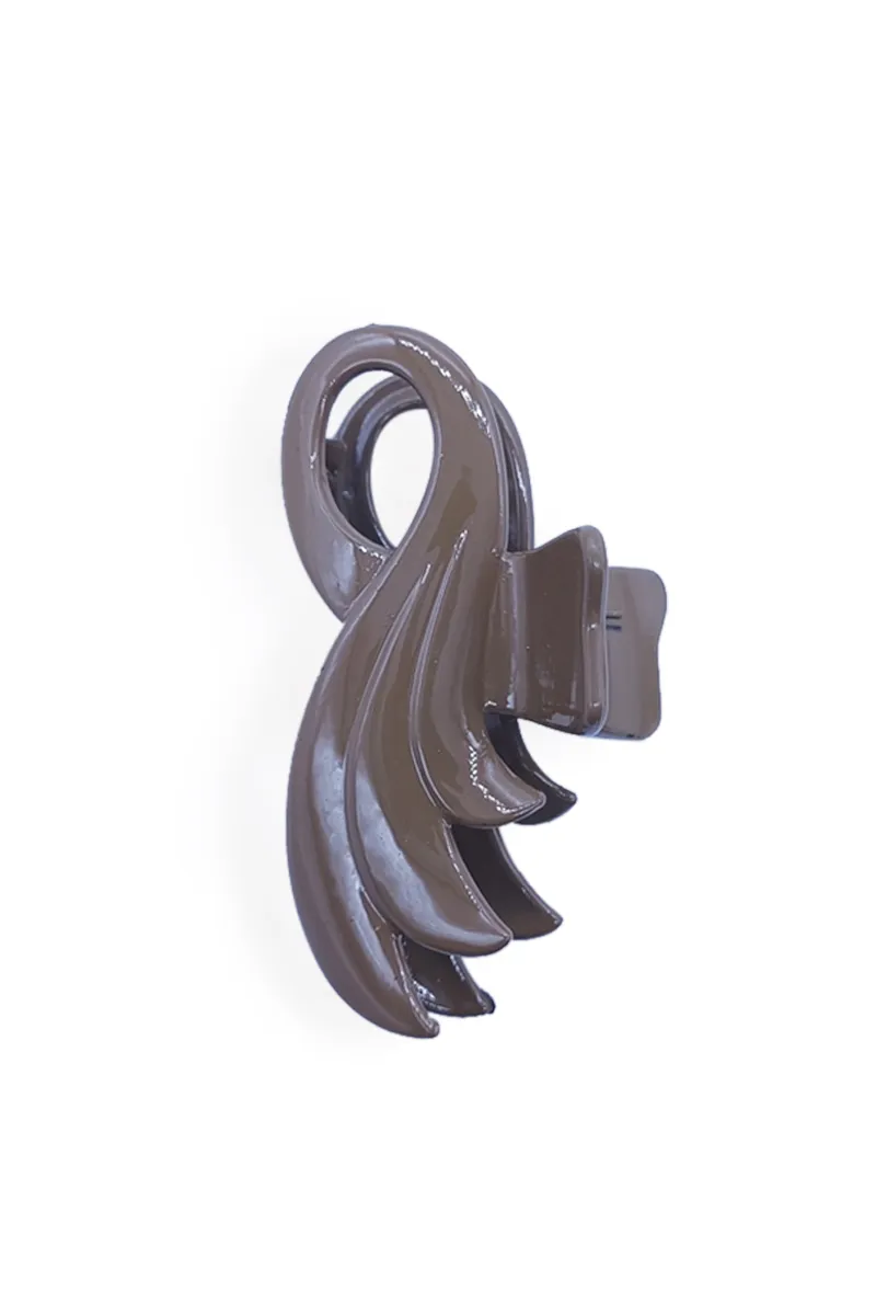 Curved Wing Design Hair Claw Clip for Women - Medium JWH000017BRO