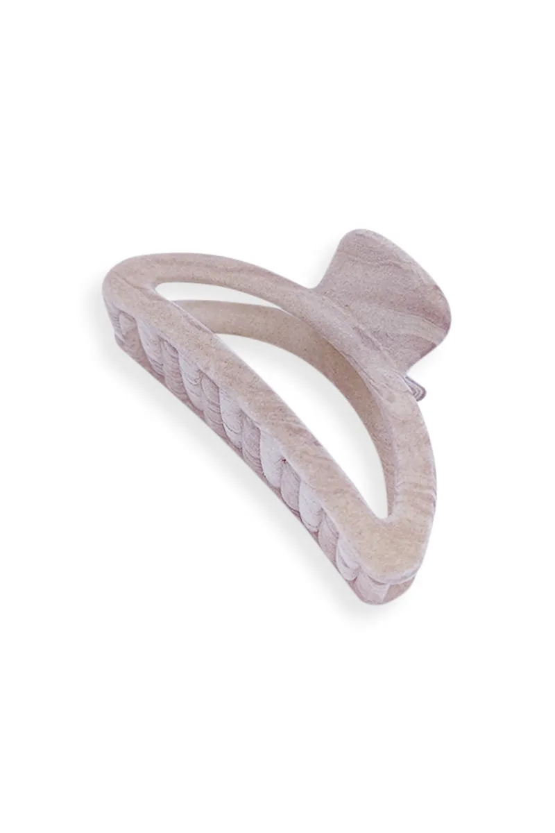 Marble-Pattern Triangle Hair Claw Clip - Medium JWH000029BRO