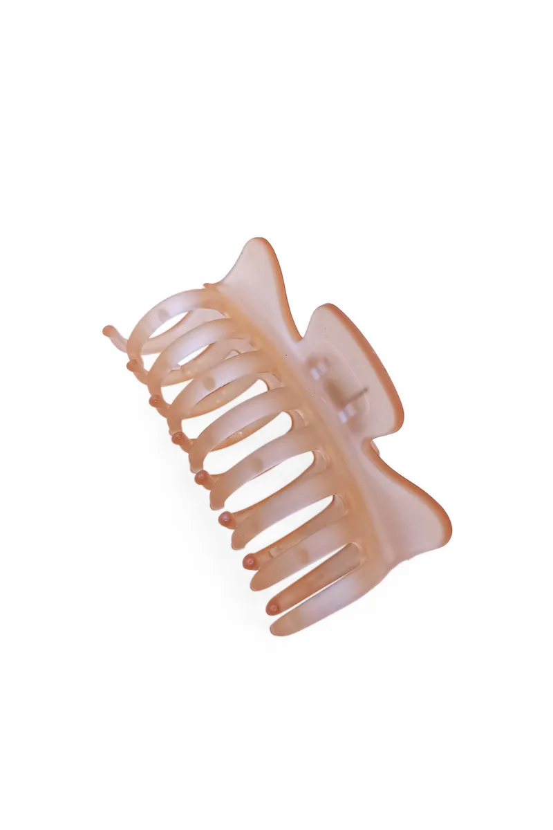 Matte Wide-Tooth Hair Claw Clip for Women - Medium JWH000030ORA