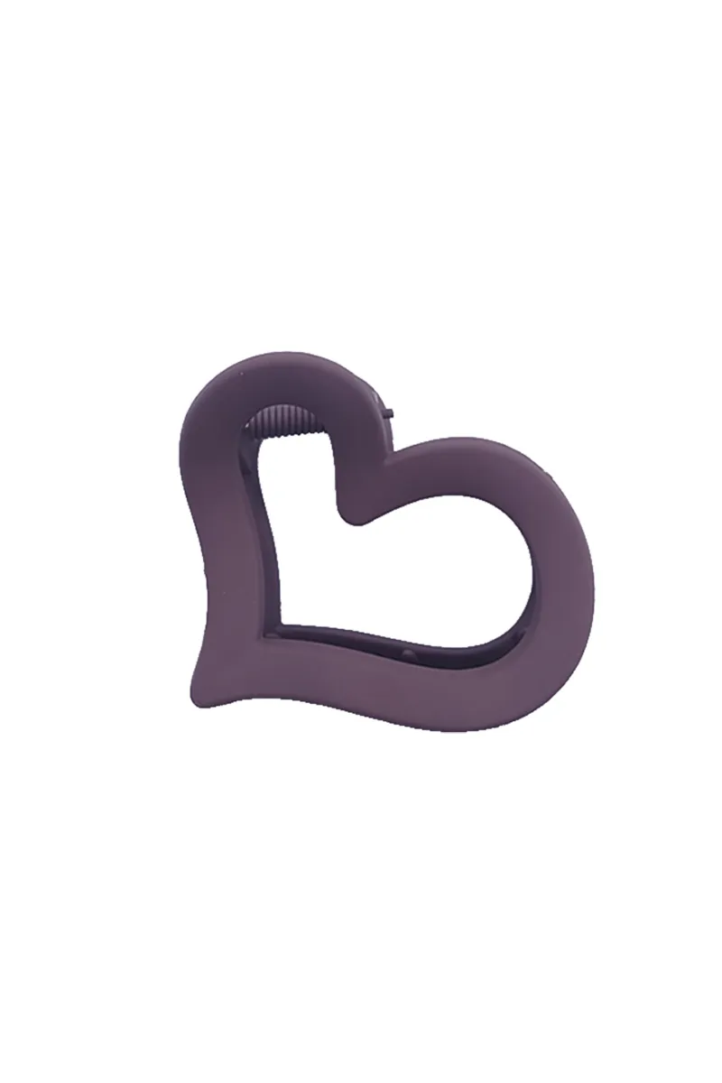 Heart-Shaped Hair Claw Clip for Girls & Women - Small JWH000031BRO