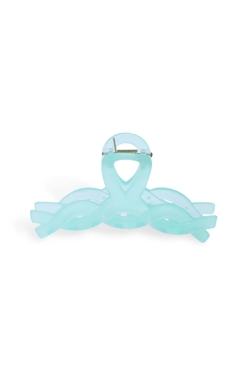 Twist-Design Hair Claw Clip for Girls & Women - Medium JWH000032GRE
