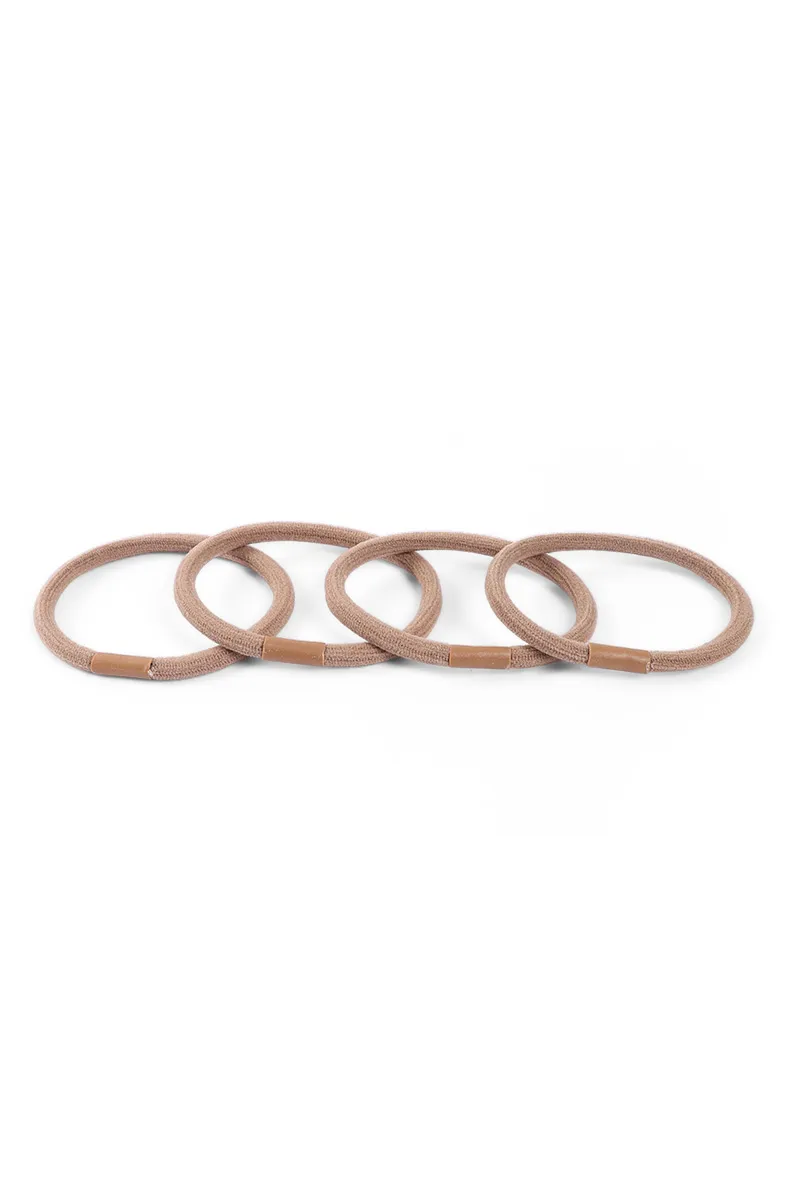 4 Pcs Seamless Fabric Hair Bands for Women JWH000051LIGBRO