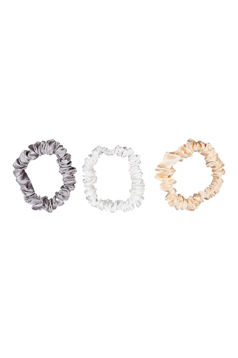 Stain Flat Scrunchies for Women & Girls - Pack of 3