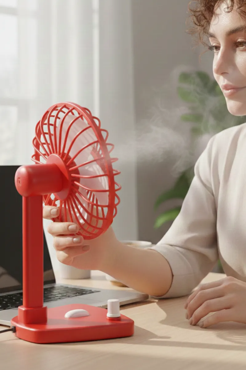 2000 mAH Cool Mini Table Fan (Assorted)