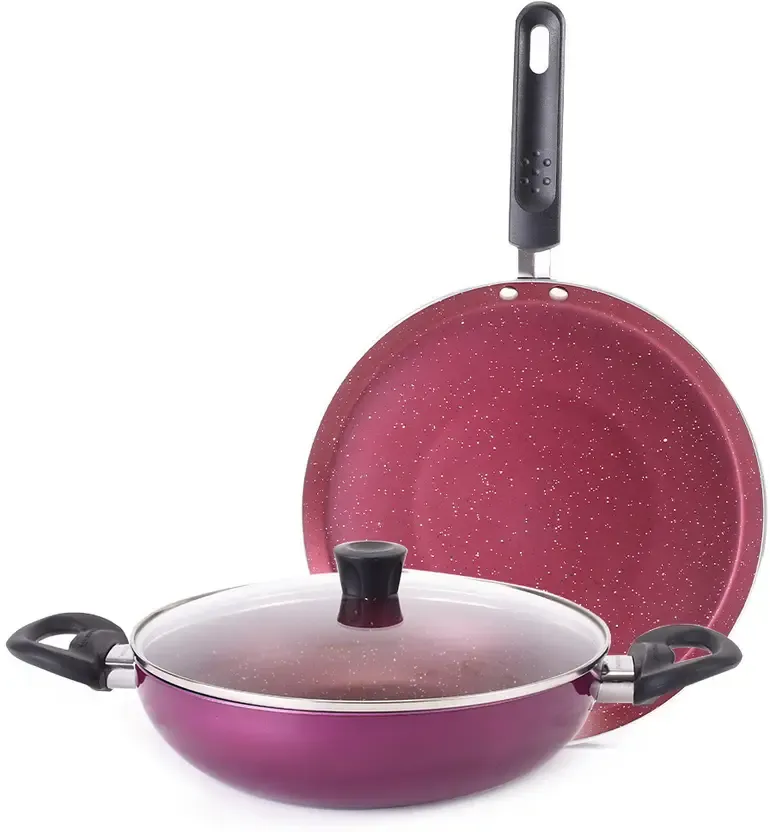 Wonderchef Aluminium Kadai & Tawa Set - 3pcs
