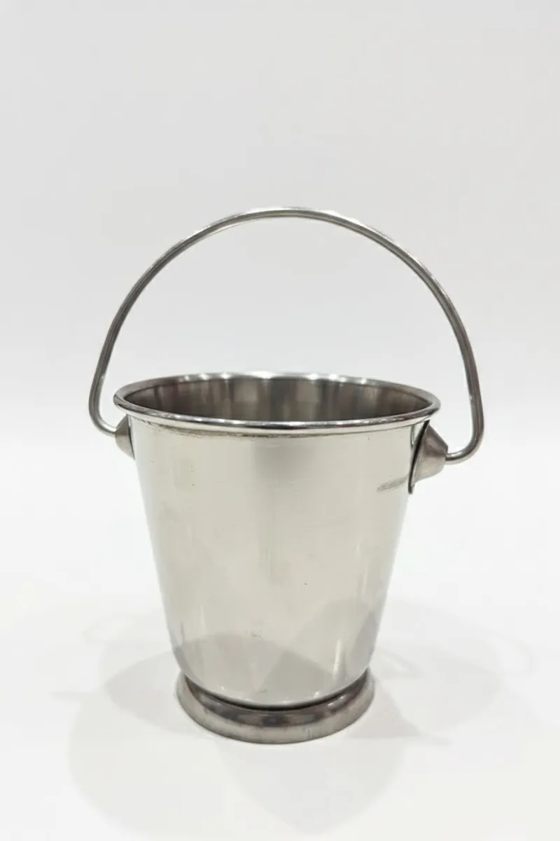 Stainless Steel Serving Backet, Silver - Small