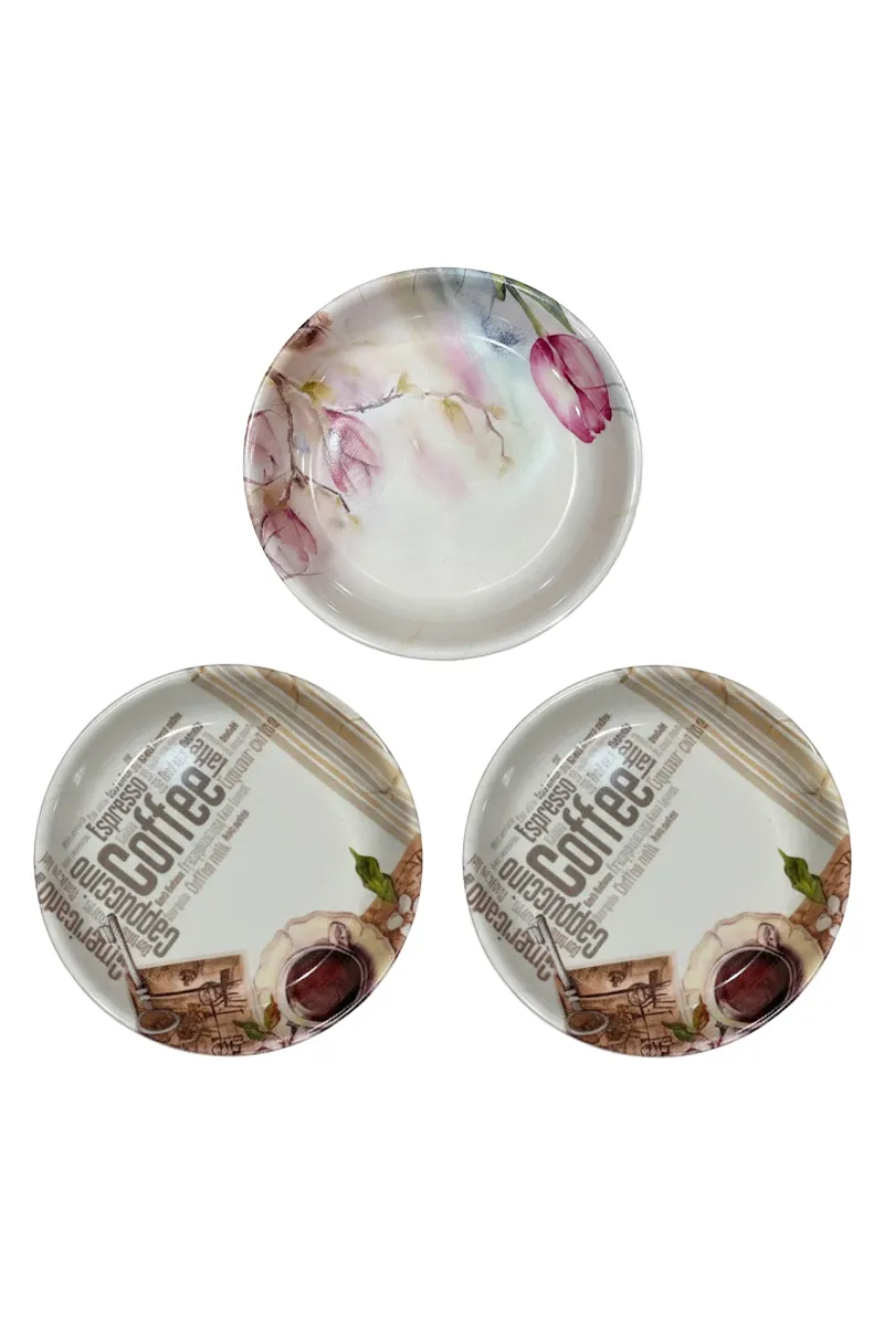 Melamine Mini Serving Plate Set - 3pc