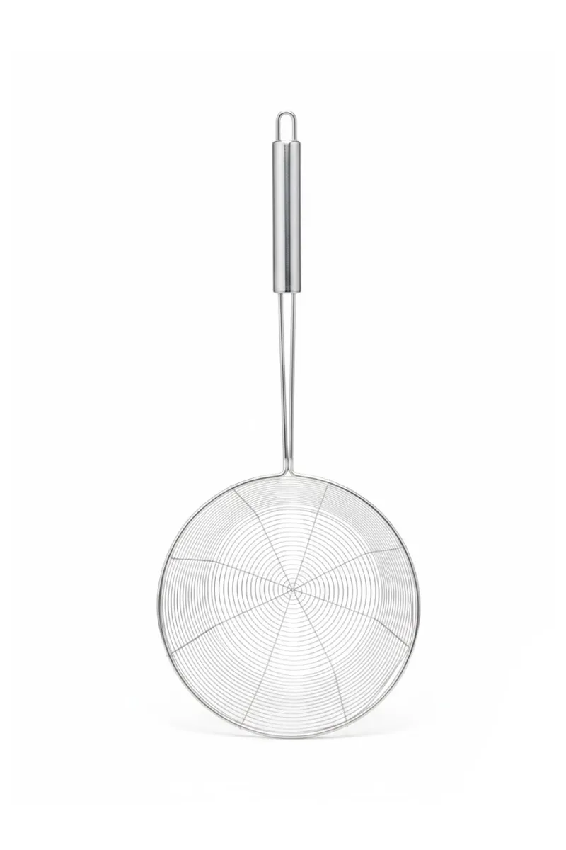 Stainless Steel Oil Strainer, Silver - Small
