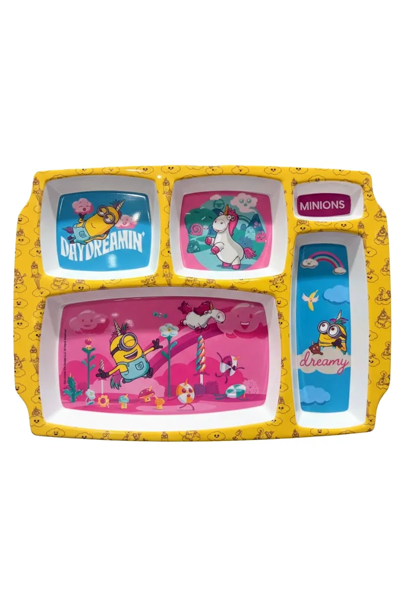 Melamine Kids 5 Partition Plate - 31 x 23 Cm