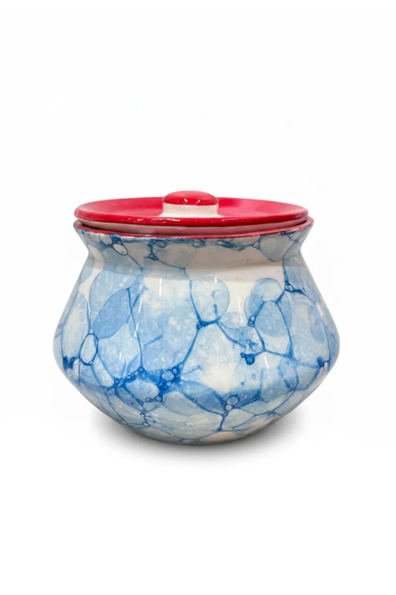 Ceramic Handi Jar Jaadi with Lid - Small - PORUR POHK1099JARASS