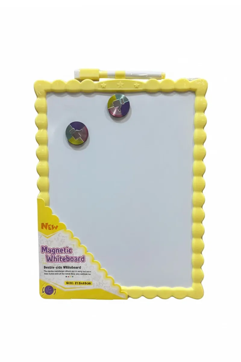 Double-Side Magnetic Whiteboard with Pen - 21x28 Cm - PORUR