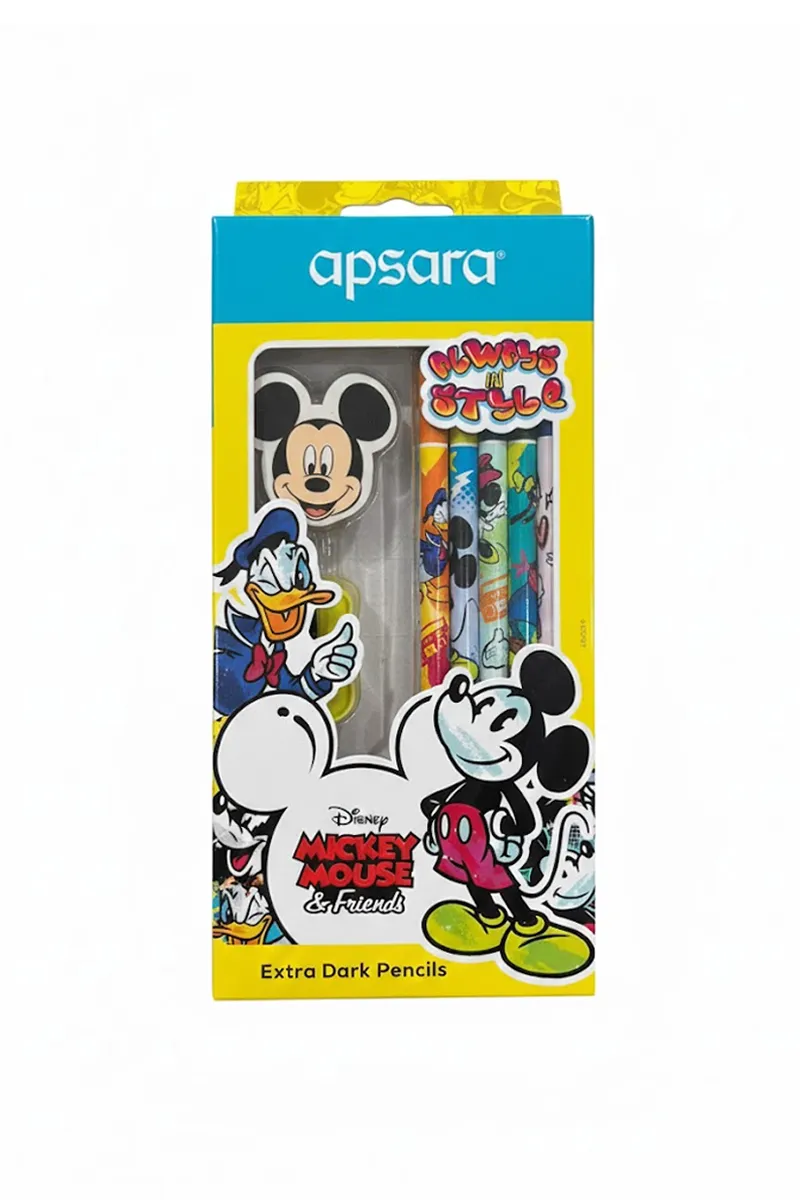 Apsara Mickey & Friends Writing Kit - Pack of 13