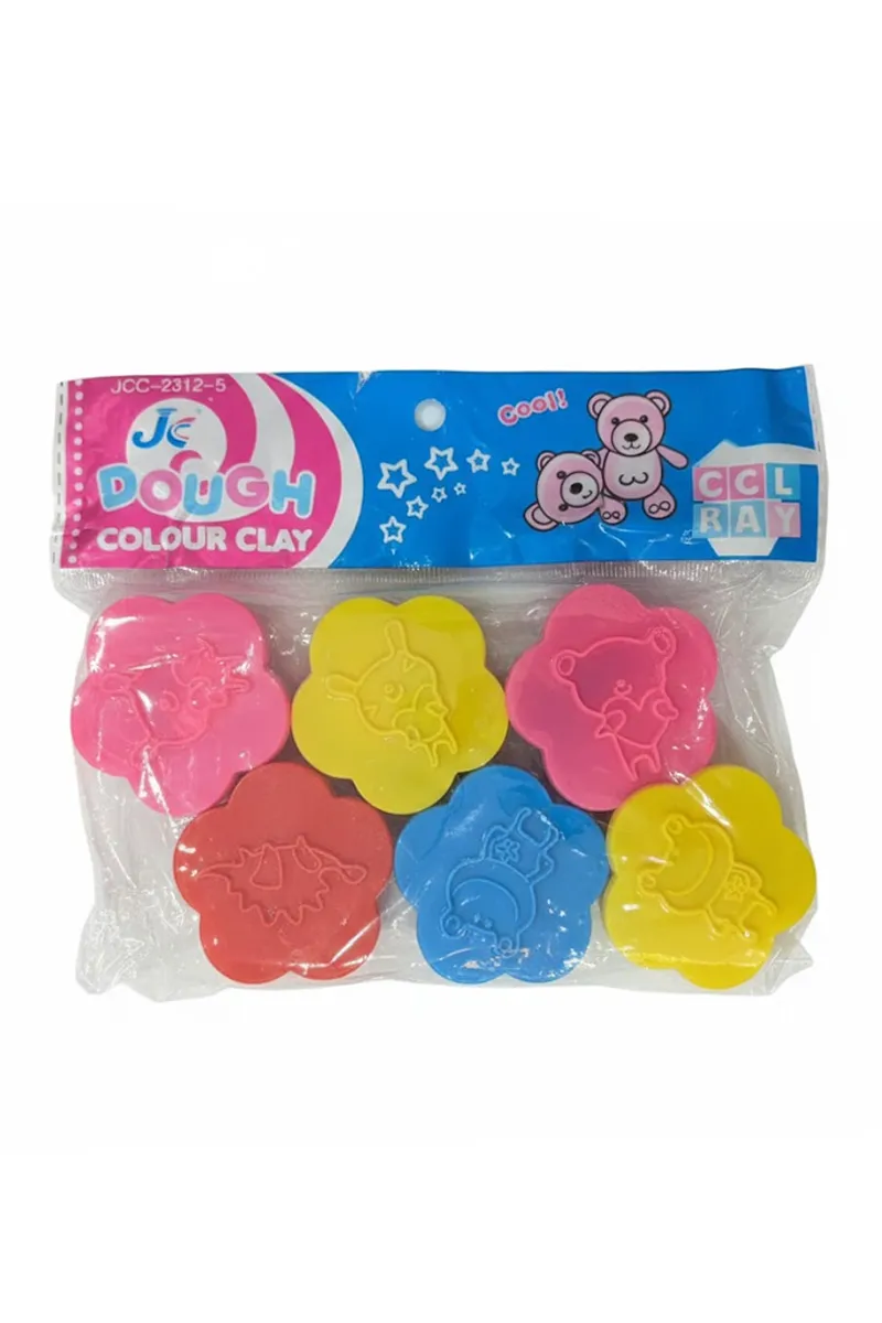 Dough Colour Clay, Pack of 5 - 12 Shades