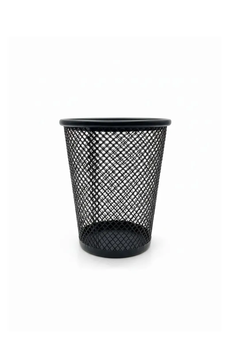 Steel Pen / Pencil Stand, Black - 1pc