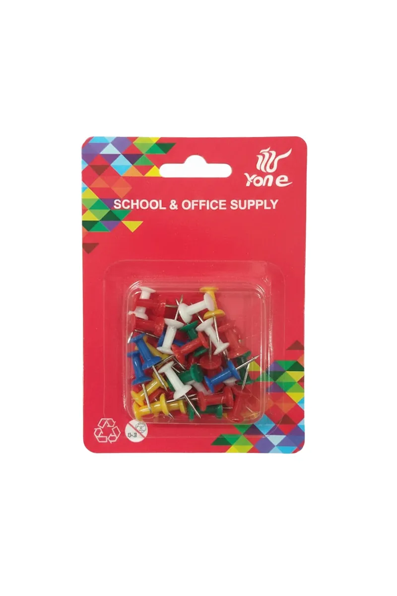 Color Push Pin for School and Office Use - Pack of 1 (Assorted)