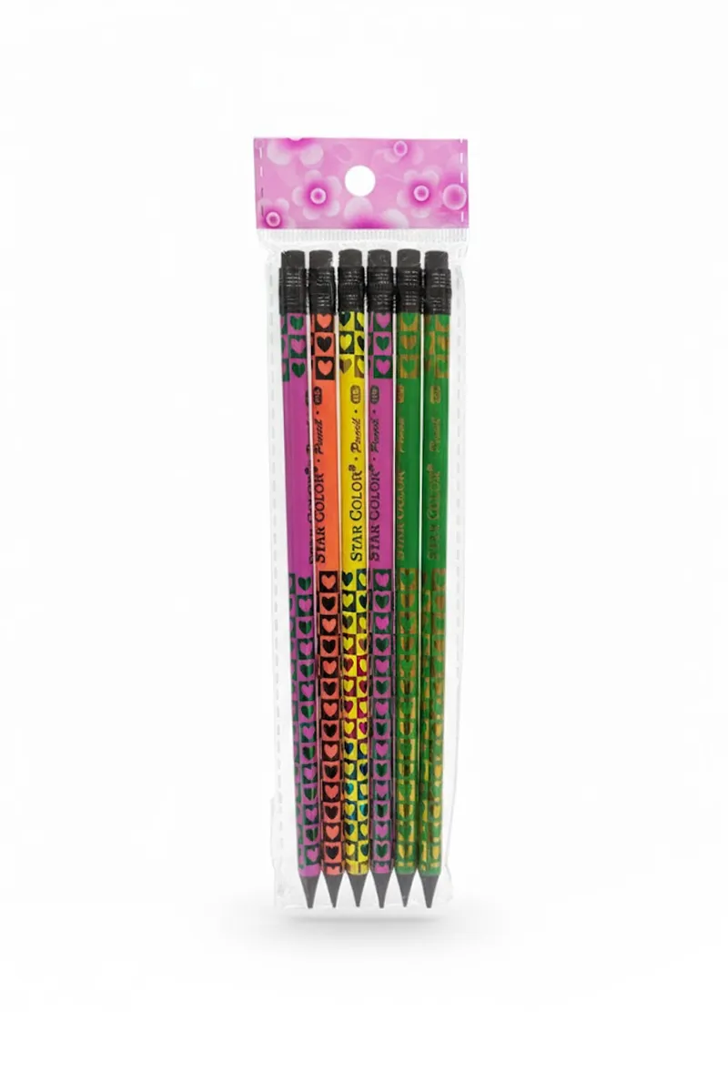 Student Pencil Set, Multicolor - 6pc