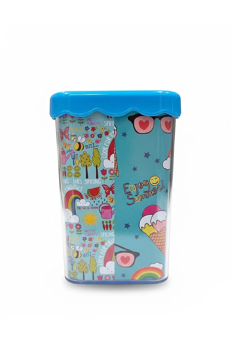 Plastic Pen / Pencil Stand, Blue - 1pc