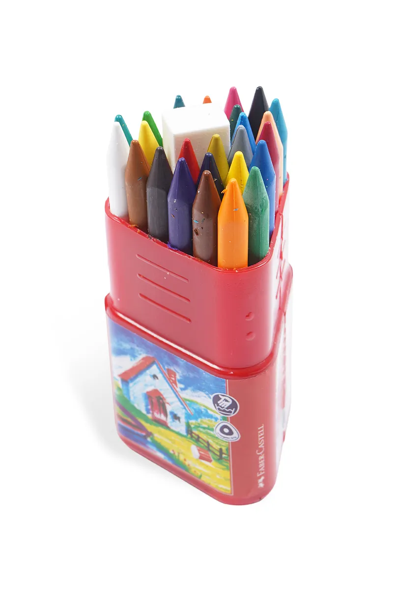 Faber-Castell 25 Erasable Plastic Crayons - Pack of 25
