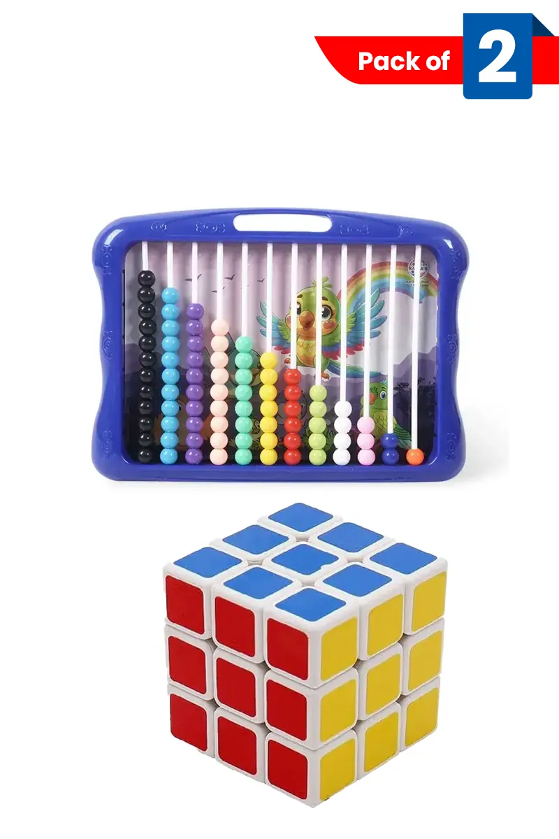 Educational Fantasy Slate (Blue) & 3x3x3 Rubik Square Cube 