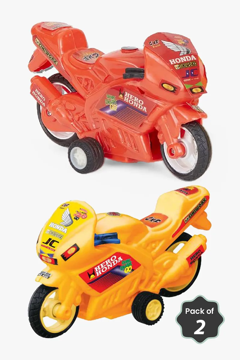 Hero Honda Pull Back Bike Toys Combo