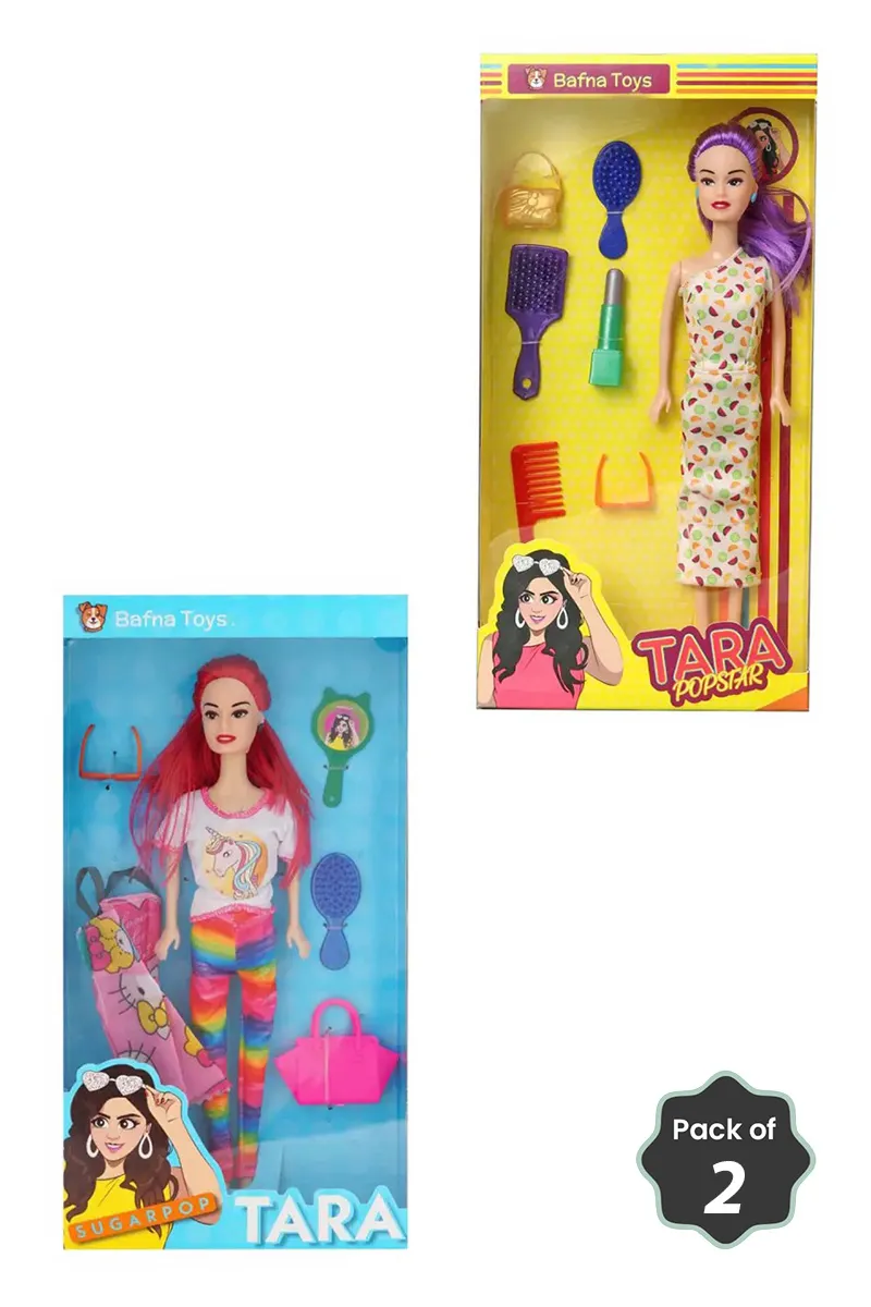 Stunning Sugar Pop Tara & Pretty Popstar Tara Doll Combo with Accessories  
